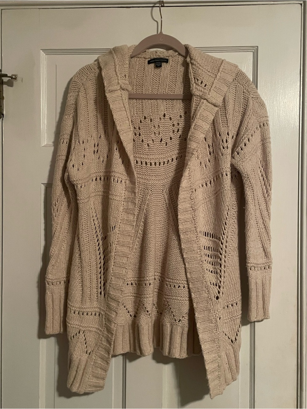 Woven taupe AE sweater